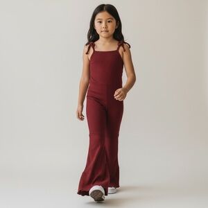 Chic Kids Burgundy Jumpsuit